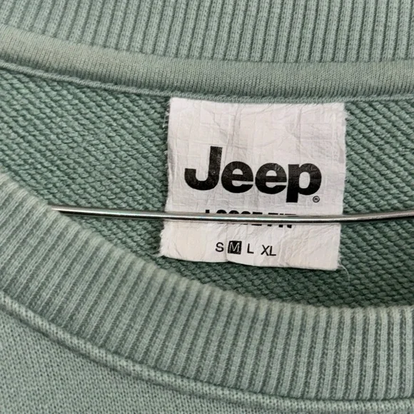 JEEP ULTIMATE ADVENTURE EMBROIDERED VINTAGE OVERSIZE HEAVYWEIGHT SWEATSHIRT MENS - Picture 4 of 6